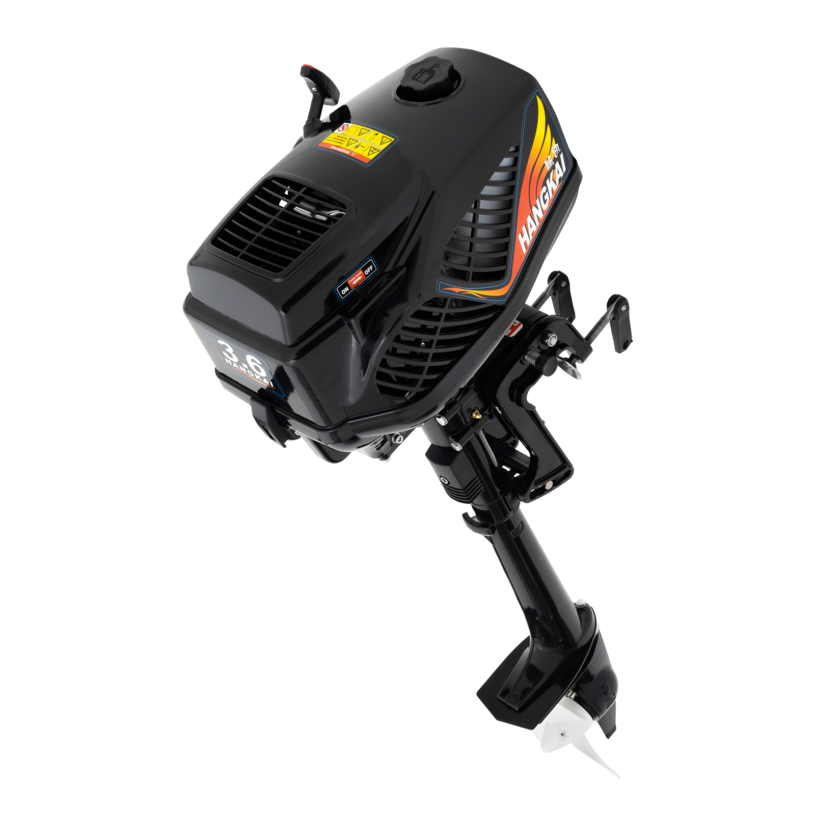 2-Stroke, 3.6 HP Outboard Moto - Fishing Boat Outboard Motor 评论和价格