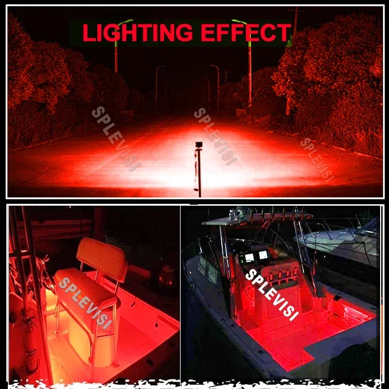 2x Marine LED Light Navigation - Fishing Boat Navigation Light 评论和价格
