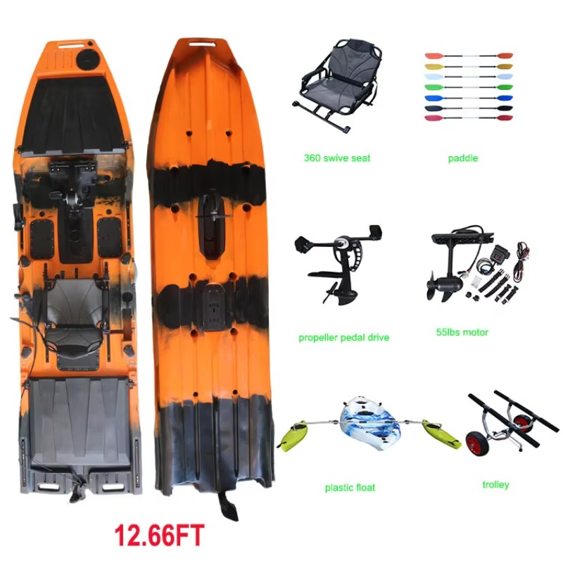 Vicking 12.6FT Single Kayak Pe - Fishing Boat Trolling Motor 评论和价格