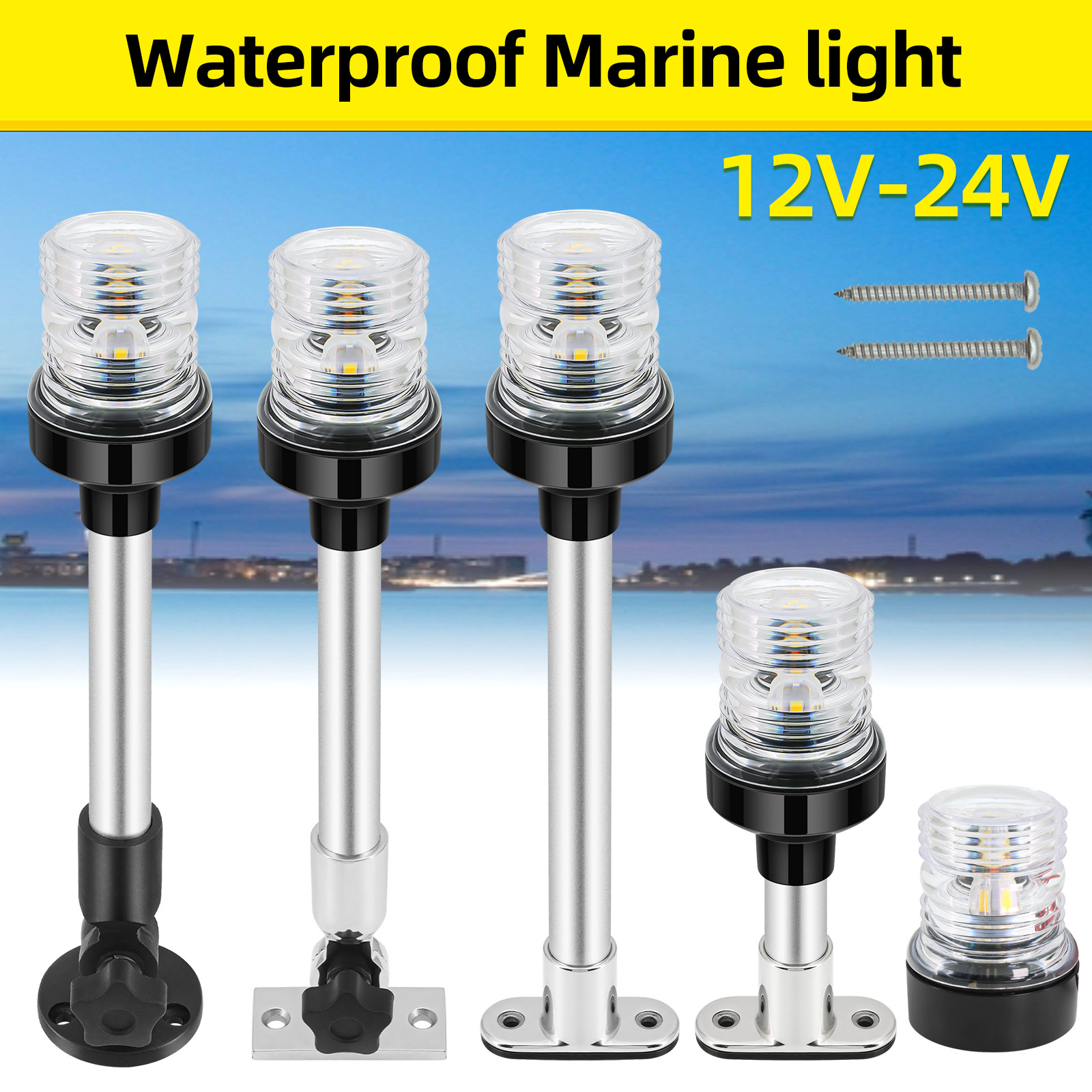 6/12inch LED Fold Yacht Naviga - Fishing Boat Paddle 评论和价格