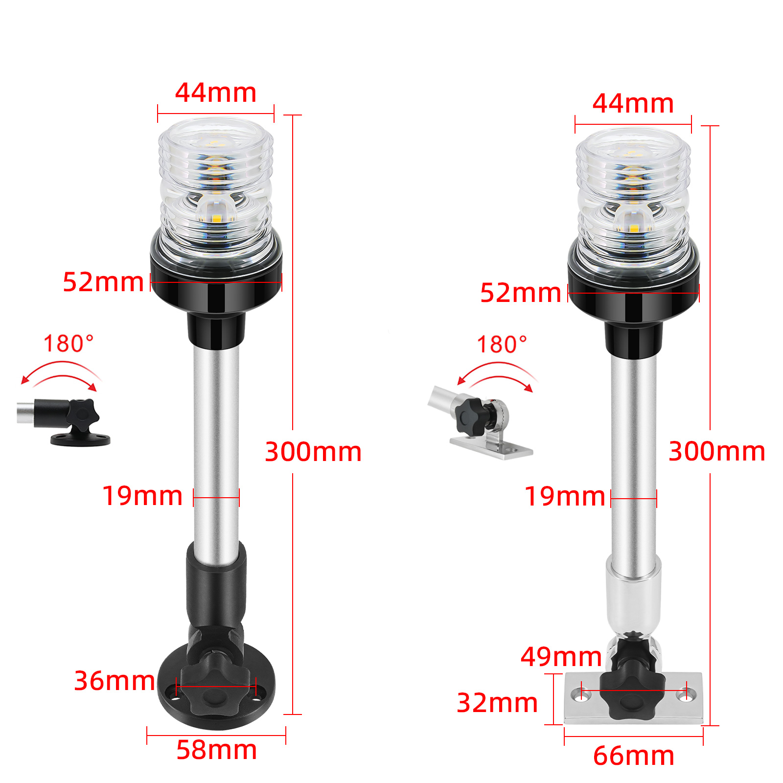 6/12inch LED Fold Yacht Naviga - Fishing Boat Paddle 评论和价格