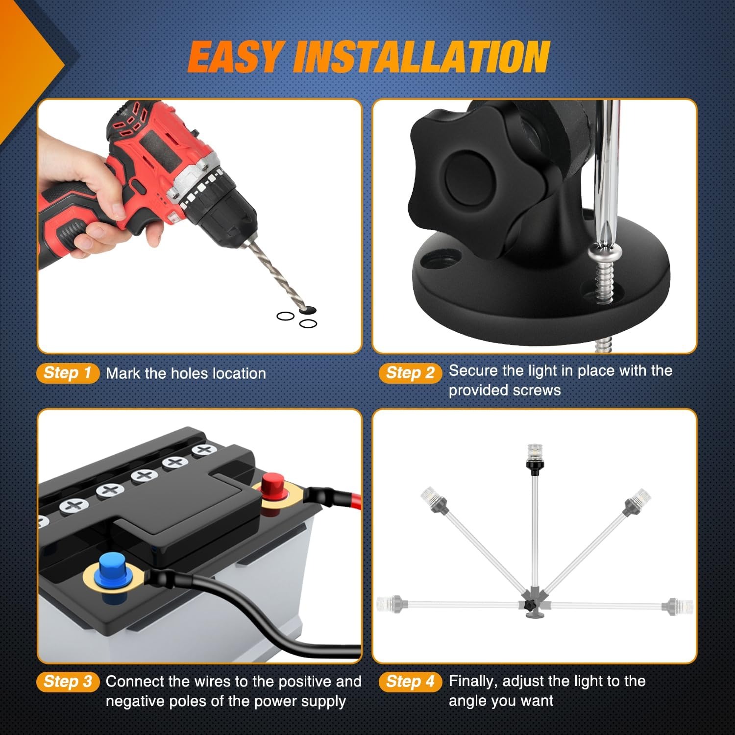 Nilight Marine Boat Stern Ligh - Fishing Boat Navigation Light 评论和价格